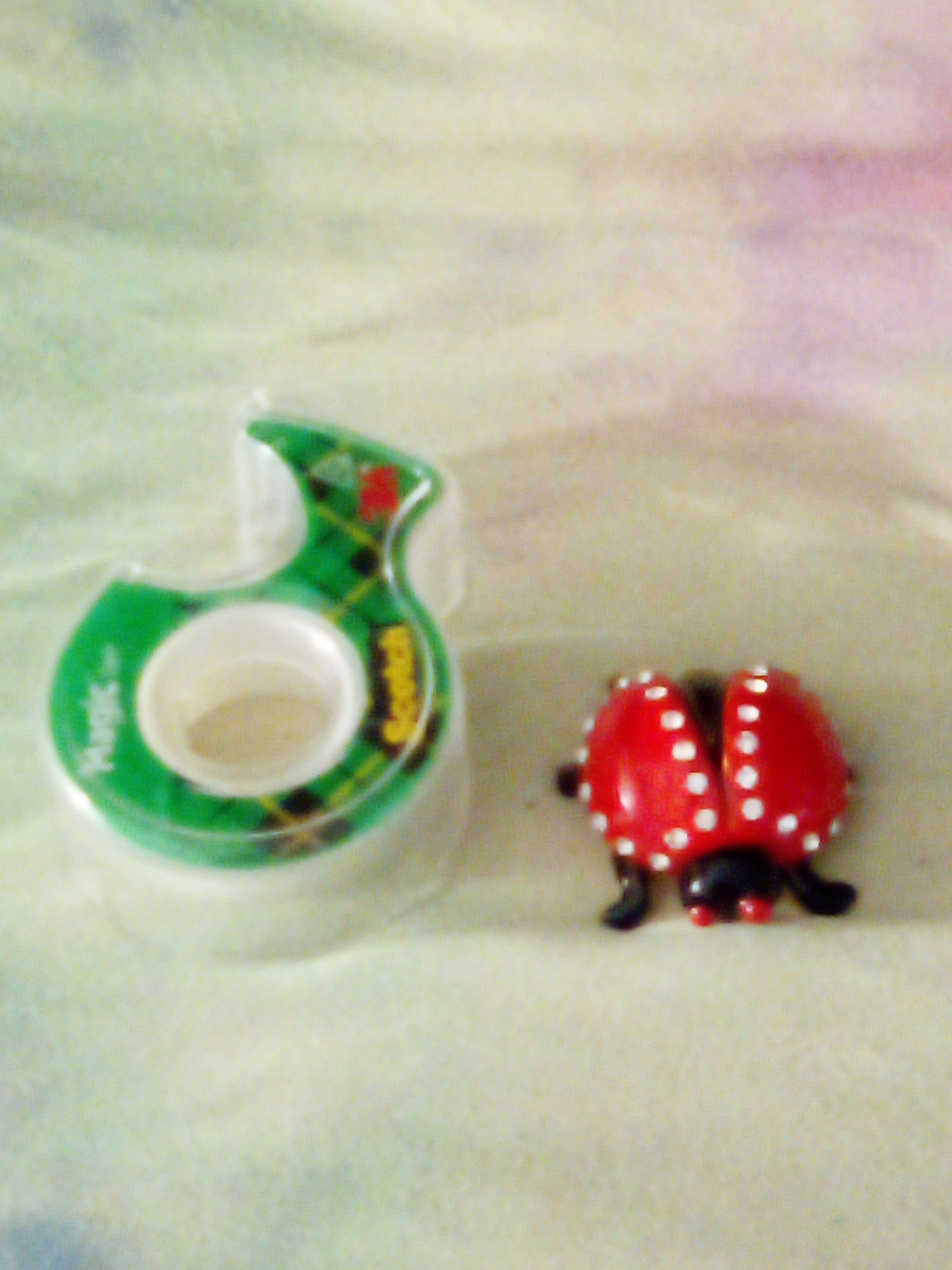 Red Rhinestone Ladybug Tiny Pill Box - Picture 5 of 5